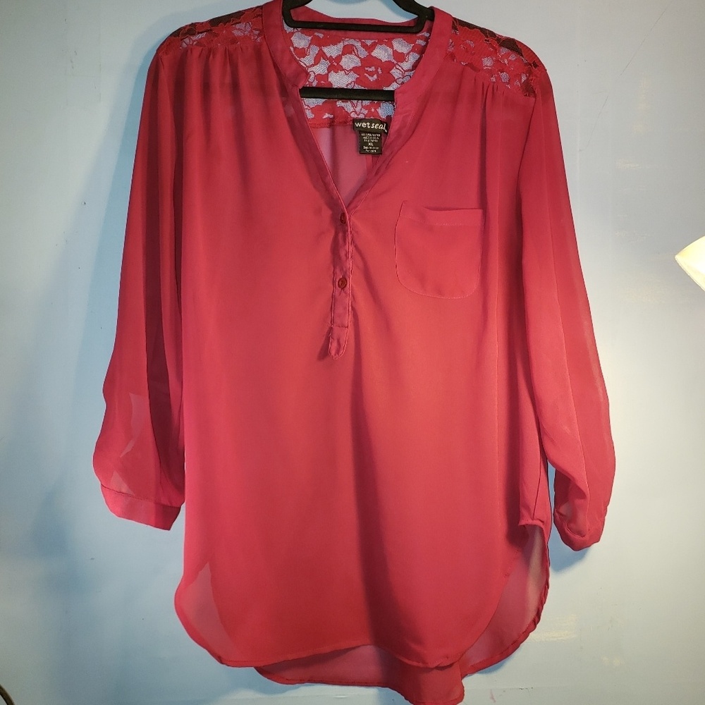 Wet Seal Sheer Blouse size XL